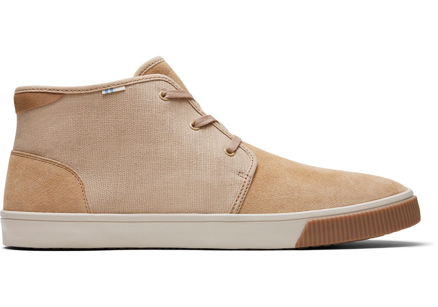 Toms Topanga Suede and Heritage Canvas Carlo - Mens Mid Sneakers - Brown - NZ - 591408BTG